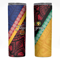Love Torba PNG Day Skinny Tumbler Together We Grow LT05 Colorful - Polynesian Pride