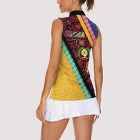Love Torba PNG Day Women Sleeveless Polo Shirt Together We Grow LT05 - Polynesian Pride