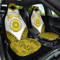 Niue The Rock Of Polynesia Car Seat Cover Peniamina Gospel Day Yellow Version LT05 One Size Yellow - Polynesian Pride