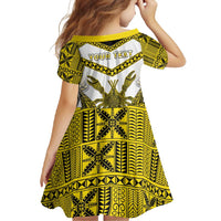 Personalised Niue The Rock Of Polynesia Family Matching Off Shoulder Maxi Dress and Hawaiian Shirt Peniamina Gospel Day Yellow Version LT05 - Polynesian Pride