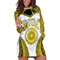 Personalised Niue The Rock Of Polynesia Hoodie Dress Peniamina Gospel Day Yellow Version LT05 Yellow - Polynesian Pride