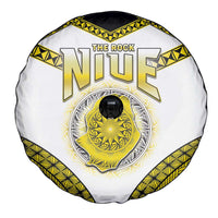 Niue The Rock Of Polynesia Spare Tire Cover Peniamina Gospel Day Yellow Version LT05 - Polynesian Pride