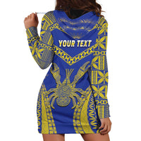 Personalised Niue The Rock Of Polynesia Hoodie Dress Peniamina Gospel Day Blue Version LT05 - Polynesian Pride