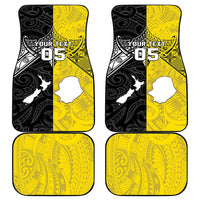 New Zealand Maori And Niue Hiapo Car Mats Lizard And Coconut Crab Together LT05 - Polynesian Pride