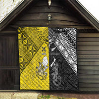 New Zealand Maori And Niue Hiapo Quilt Lizard And Coconut Crab Together LT05 - Polynesian Pride