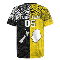 Custom New Zealand Maori And Niue Hiapo Rugby Jersey Lizard And Coconut Crab Together LT05 - Polynesian Pride