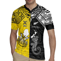 Custom New Zealand Maori And Niue Hiapo Rugby Jersey Lizard And Coconut Crab Together LT05 - Polynesian Pride