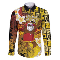 Papua New Guinea Retro Christmas Family Matching Summer Maxi Dress and Hawaiian Shirt Hamamas Krismas - Polynesian Pride