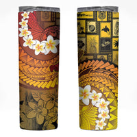 Papua New Guinea Retro Christmas Skinny Tumbler Hamamas Krismas LT05 Colorful - Polynesian Pride