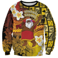Papua New Guinea Retro Christmas Sweatshirt Hamamas Krismas - Polynesian Pride