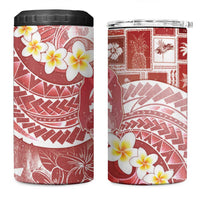 Tonga Christmas 4 in 1 Can Cooler Tumbler Kilisimasi Fiefia Retro Style Red LT05 One Size: 16 oz Red - Polynesian Pride
