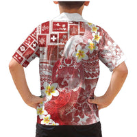 Tonga Christmas Family Matching Mermaid Dress and Hawaiian Shirt Kilisimasi Fiefia Retro Style Red LT05 - Polynesian Pride