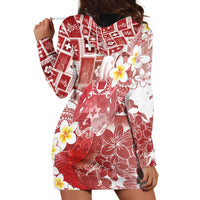 Tonga Christmas Hoodie Dress Kilisimasi Fiefia Retro Style Red LT05 - Polynesian Pride