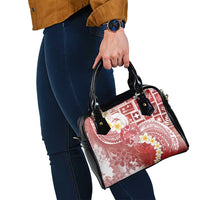 Tonga Christmas Shoulder Handbag Kilisimasi Fiefia Retro Style Red - Polynesian Pride