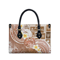 Tonga Christmas Leather Bag Kilisimasi Fiefia Retro Style Brown LT05 - Polynesian Pride
