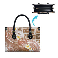 Tonga Christmas Leather Bag Kilisimasi Fiefia Retro Style Brown LT05 - Polynesian Pride