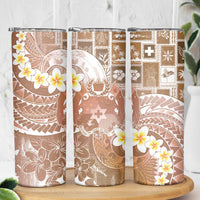 Tonga Christmas Skinny Tumbler Kilisimasi Fiefia Retro Style Brown LT05 - Polynesian Pride
