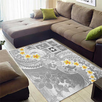 Tonga Christmas Area Rug Kilisimasi Fiefia Retro Style White - Polynesian Pride