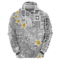 Tonga Christmas Hoodie Kilisimasi Fiefia Retro Style White - Polynesian Pride