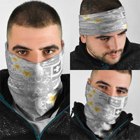Tonga Christmas Neck Gaiter Kilisimasi Fiefia Retro Style White - Polynesian Pride