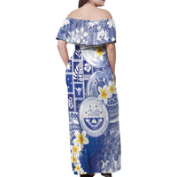 Federated States Of Micronesia Christmas Family Matching Off Shoulder Maxi Dress and Hawaiian Shirt Retro Style Bright Version LT05 - Polynesian Pride