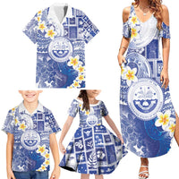 Federated States Of Micronesia Christmas Family Matching Summer Maxi Dress and Hawaiian Shirt Retro Style Bright Version LT05 - Polynesian Pride