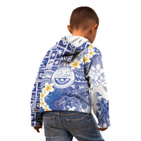 Federated States Of Micronesia Christmas Kid Hoodie Retro Style Bright Version - Polynesian Pride