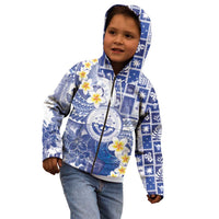 Federated States Of Micronesia Christmas Kid Hoodie Retro Style Bright Version - Polynesian Pride