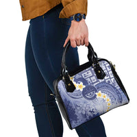 Federated States Of Micronesia Christmas Shoulder Handbag Retro Style Dark Version - Polynesian Pride