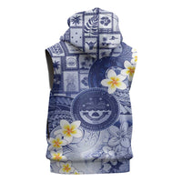 Federated States Of Micronesia Christmas Sleeveless Hoodie Retro Style Dark Version - Polynesian Pride