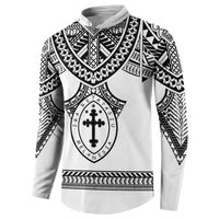 Personalised Melanesian Brotherhood Button Sweatshirt With Tribal Pattern - Polynesian Pride