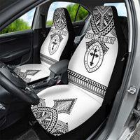 Personalised Melanesian Brotherhood Car Seat Cover With Tribal Pattern - Polynesian Pride