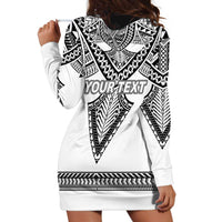 Personalised Melanesian Brotherhood Hoodie Dress With Tribal Pattern - Polynesian Pride