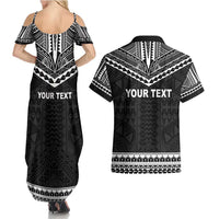Personalised Melanesian Brotherhood Couples Matching Summer Maxi Dress and Hawaiian Shirt Ministry Faith And Mission LT05 - Polynesian Pride