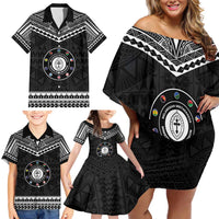 Personalised Melanesian Brotherhood Family Matching Off Shoulder Short Dress and Hawaiian Shirt Ministry Faith And Mission LT05 - Polynesian Pride
