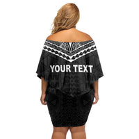 Personalised Melanesian Brotherhood Family Matching Off Shoulder Short Dress and Hawaiian Shirt Ministry Faith And Mission LT05 - Polynesian Pride