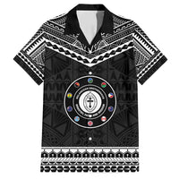 Personalised Melanesian Brotherhood Family Matching Summer Maxi Dress and Hawaiian Shirt Ministry Faith And Mission LT05 Dad's Shirt - Short Sleeve Black - Polynesian Pride