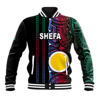 Custom Vanuatu Shefa Baseball Jacket Polynesian Tribal LT6 Unisex Black - Polynesian Pride
