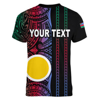 Custom Vanuatu Shefa Women V Neck T Shirt Polynesian Tribal LT6 - Polynesian Pride