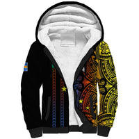 Custom Vanuatu Tafea Sherpa Hoodie Polynesian Tribal LT6 Unisex Black - Polynesian Pride