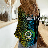 Custom Vanuatu Torba Women Casual Shirt Polynesian Tribal LT6 - Polynesian Pride