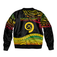 Custom Tribal Vanuatu Sleeve Zip Bomber Jacket Pround To Be A Ni-Van LT6 - Polynesian Pride