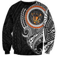 Polynesian Dachshund Dog Sweatshirt Dog In My Heart LT6 Unisex Black - Polynesian Pride