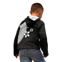 Polynesian Kid Hoodie With Plumeria Flower White LT6 - Polynesian Pride