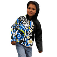 Plumeria Polynesian Kid Hoodie Trending Blue LT6 - Polynesian Pride