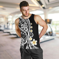 Plumeria Polynesian Men Tank Top Trending Black LT6 - Polynesian Pride