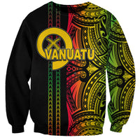 Custom Vanuatu Sweatshirt Polynesian Tribal LT6 Unisex Black - Polynesian Pride