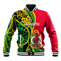 (Custom Personalised) Vanuatu Baseball Jacket Polynesian Patterns LT6 Unisex Green - Polynesian Pride