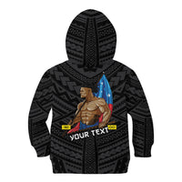 (Custom Personalised) Samoa Pride Kid Hoodie Simple Black Style LT6 - Polynesian Pride
