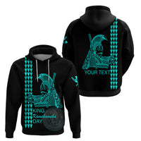 Custom Hawaii Hoodie King Kamehameha Day Green LT6 - Polynesian Pride